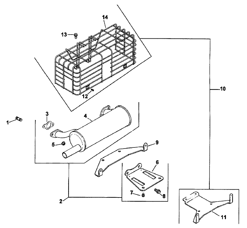 Exhaust Assembly  Kohler Ch18S PS-62595