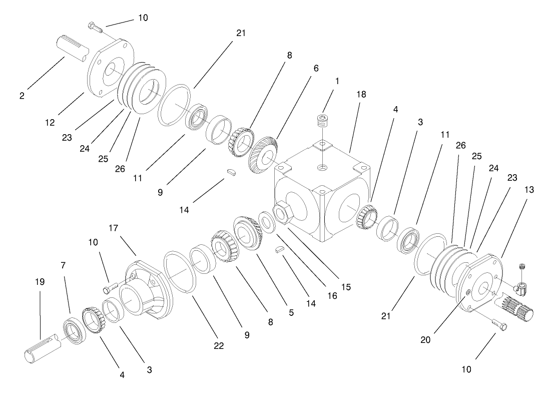 Traction Unit Gearbox Assembly No. 104-2433