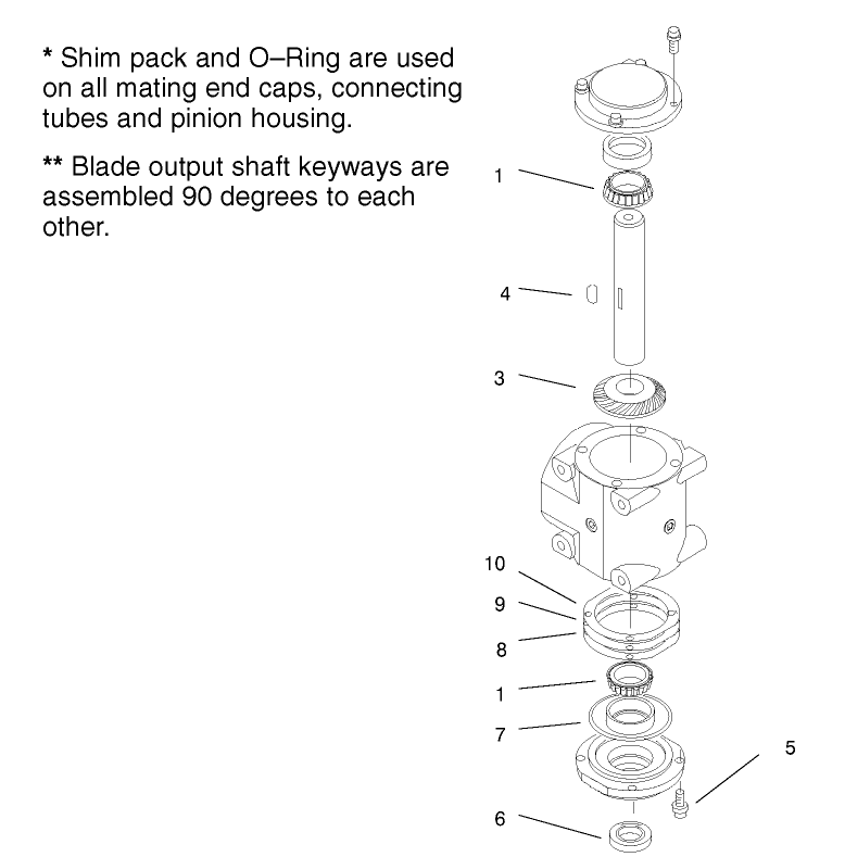 Lefthand Shaft Service Assembly No. 100-7754
