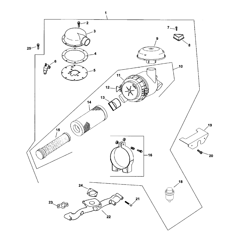 Air Intake/filtration (kohler Ch20s Ps64644)