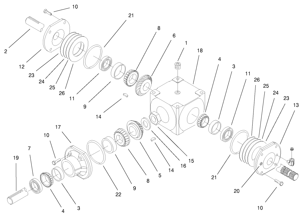 Traction Unit Gearbox Assembly No. 104-2433