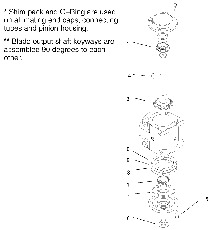 Lefthand Shaft Service Assembly No. 100-7754