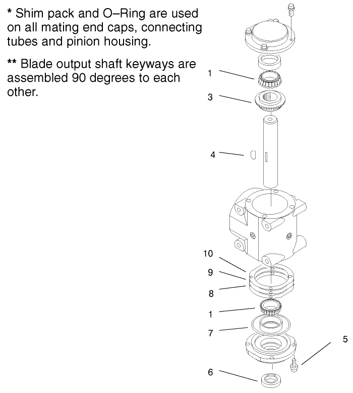 Righthand Shaft Service Assembly No. 104-2427