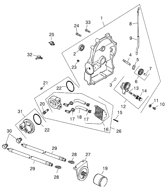 Oil Pan/lubrication (kohler Ch25s Ps68656)