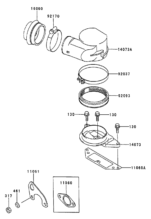 Air-Filter/muffler (kawasaki Fd750d-As03)