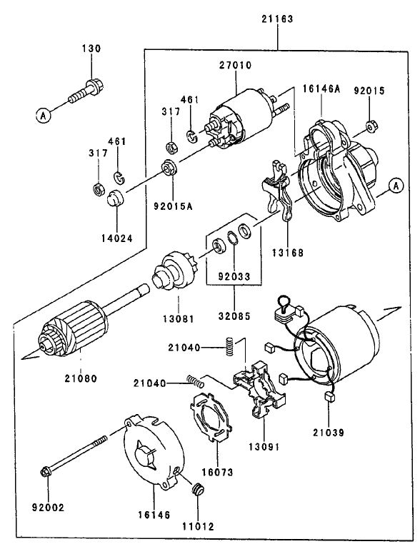 Starter (kawasaki Fd750d-As03)