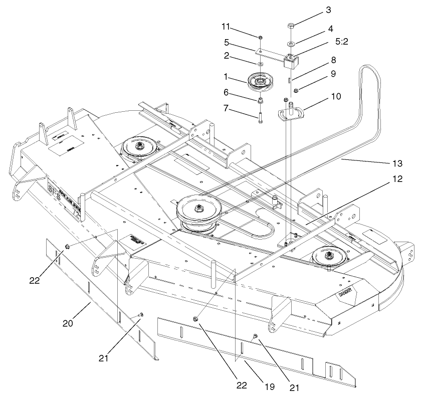 Belts And Idler Arm Assembly