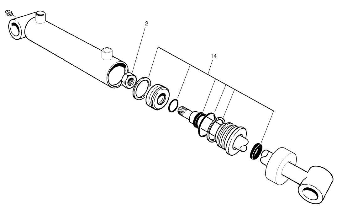 Hydraulic Cylinder Assembly No. 99-6987