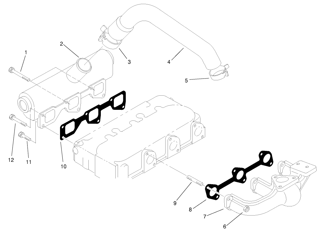 Exhaust Manifold & Gasket Assembly