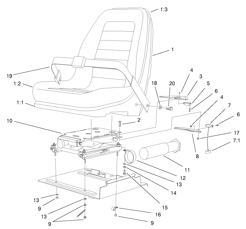 Seat And Suspension Assembly