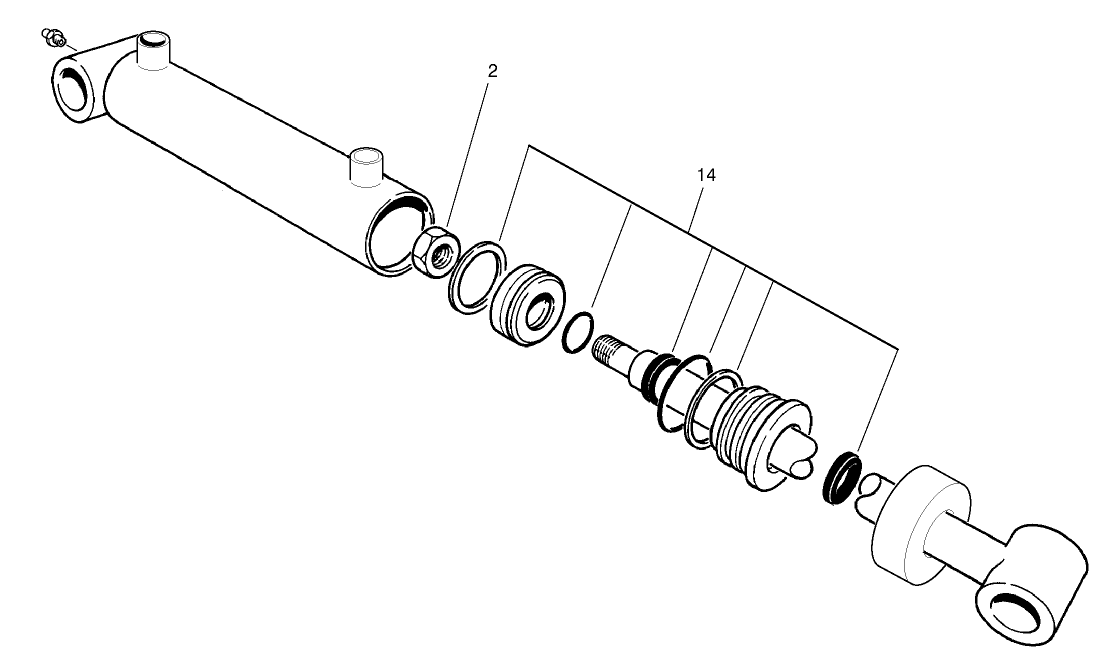 Hydraulic Cylinder Assembly No. 99-6986