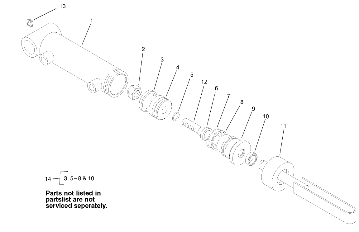 Hydraulic Cylinder Assembly No. 99-6987