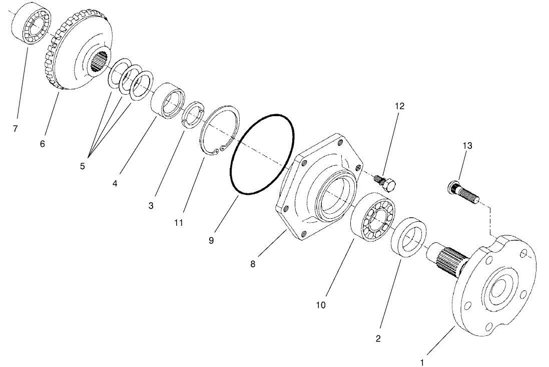 Rear Axle Assembly No. 98-3925 (continued) Axle Case Assembly