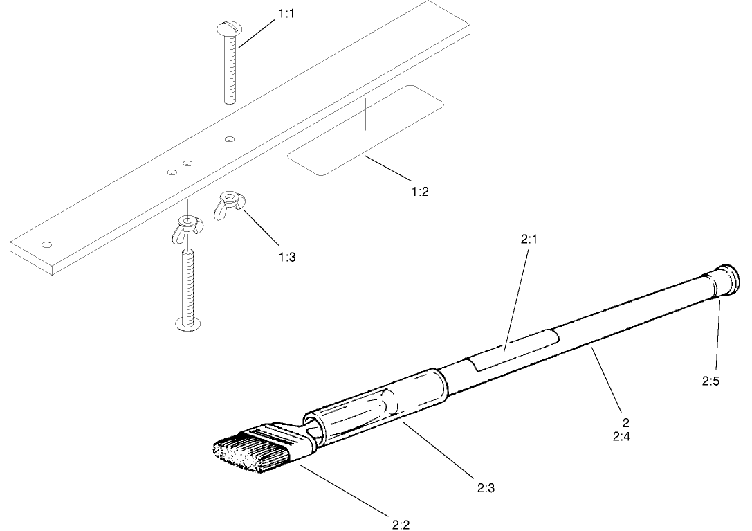 Gauge Bar And Backlapping Brush Assembly