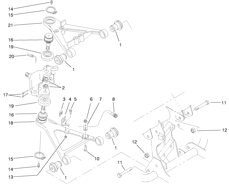 Front Suspension Control Arm Assembly