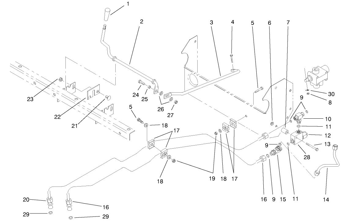 Lift Valve Linkage Assembly