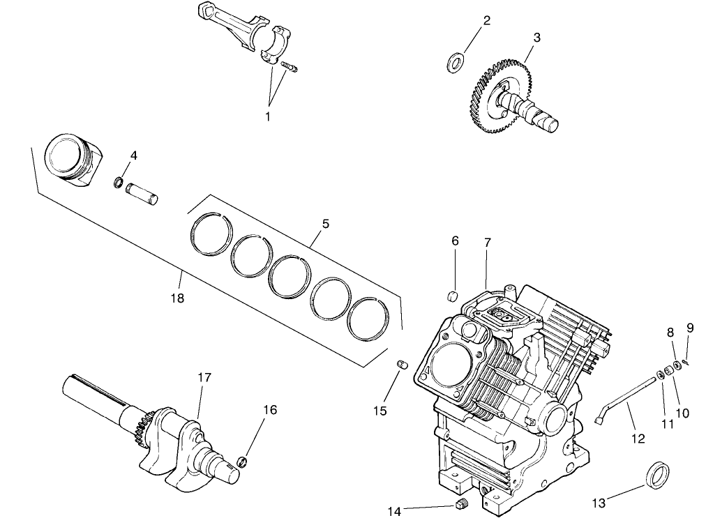 Engine Kohler Model Ch22s Spec. No. 66513