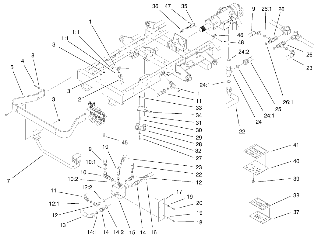 Hydraulics, Guard, And Panels Assembly