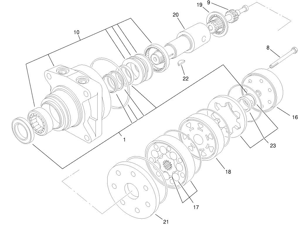 Hydraulic Motor Assembly No. 75-9990