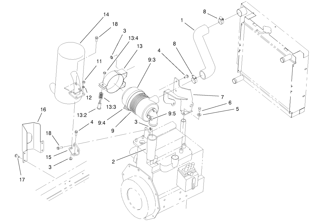 Air Cleaner And Muffler Assembly