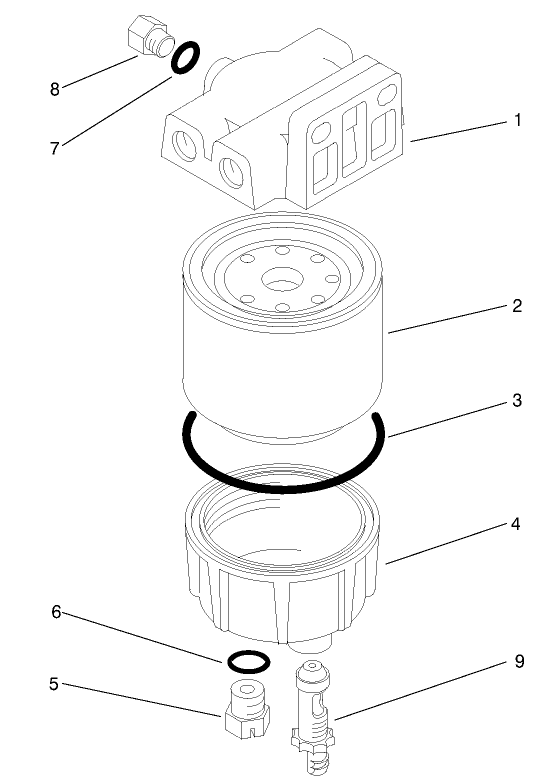 Water / Fuel Filter Assembly No. 98-9305