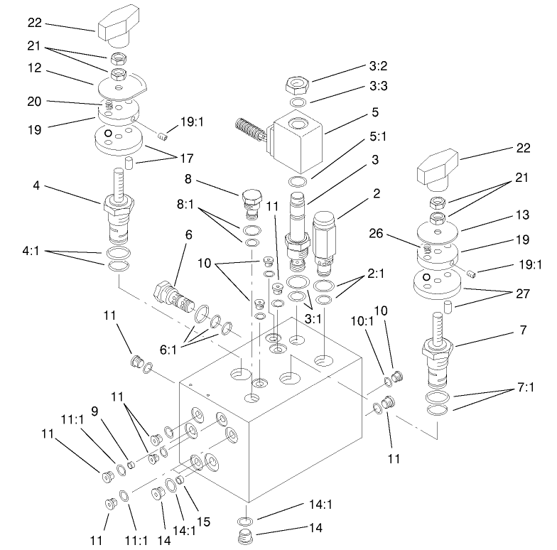Hydraulic Manifold Assembly No. 95-8675