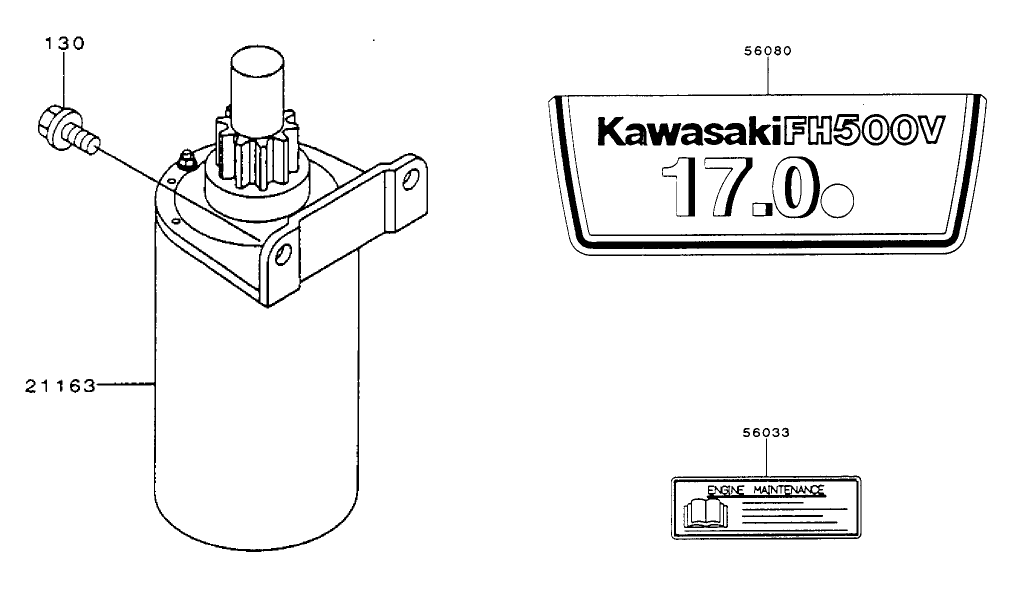 Starter/decals-Kawasaki Fh500v-As10