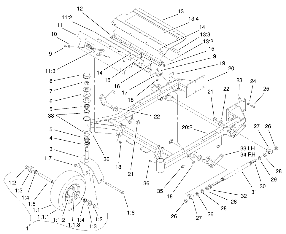 Parts – Z150 Z Master, With 44