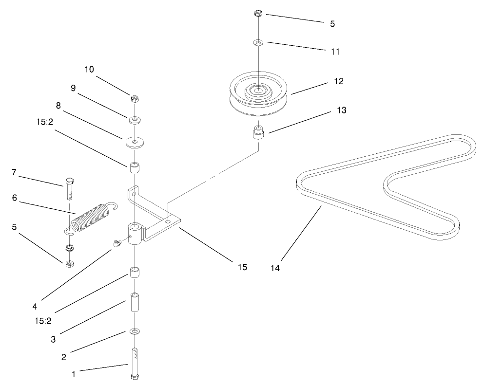 Pump, Idler And Belt Assembly