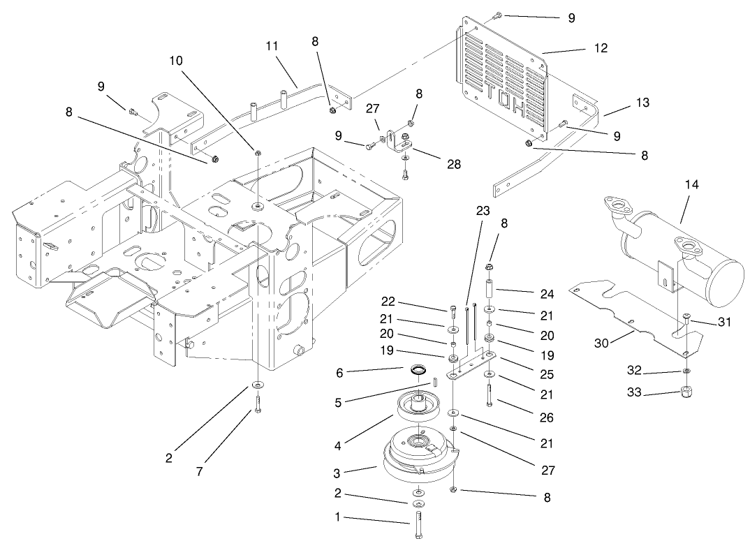 Engine And Clutch Assembly