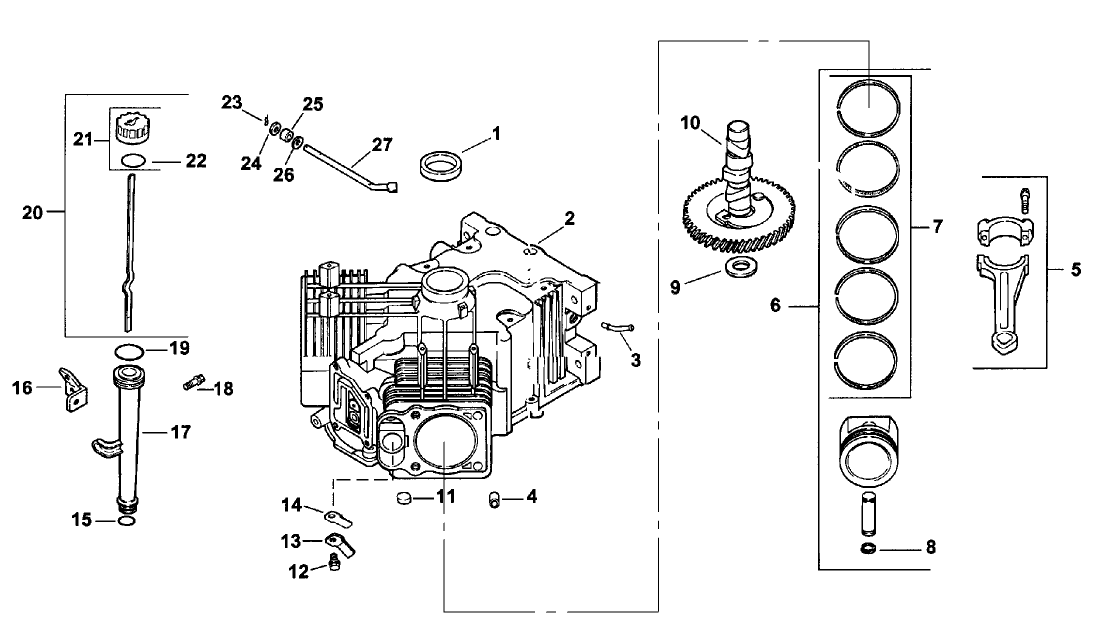 Crankcase Assembly (cv23-75526 Kohler)