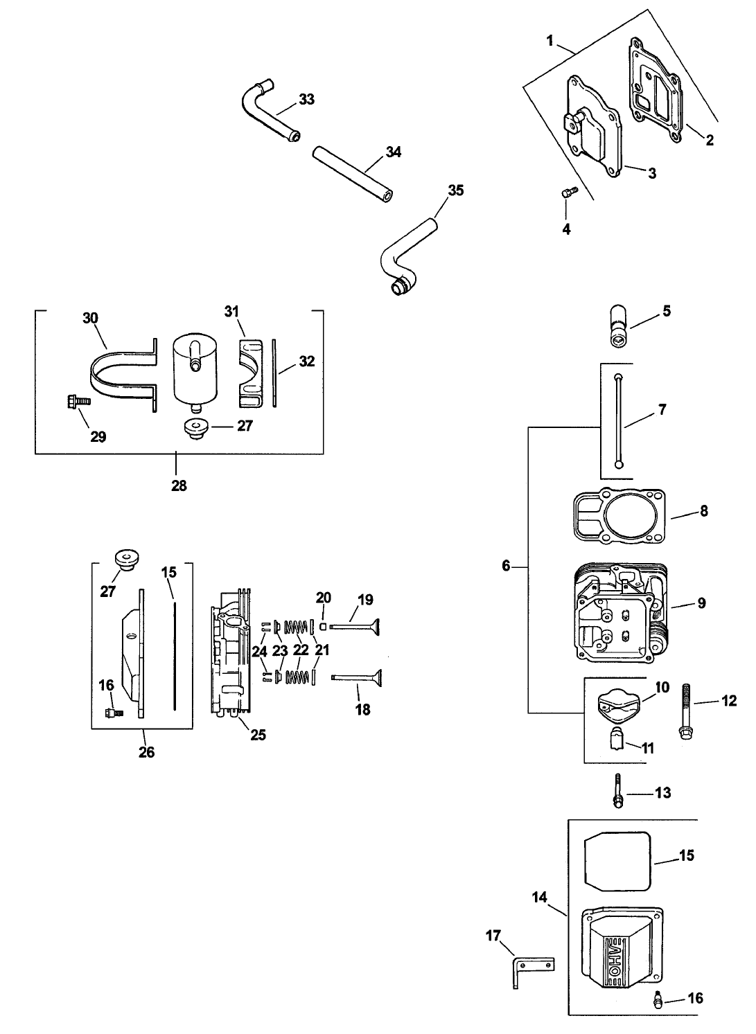 Head/valve/breather Assembly (cv23-75526 Kohler)