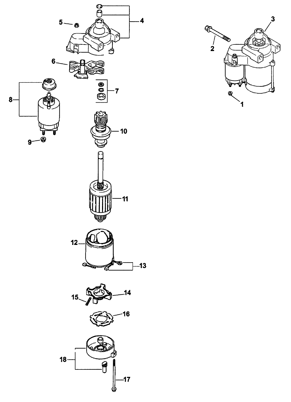 Starting System Assembly (cv23-75526 Kohler)