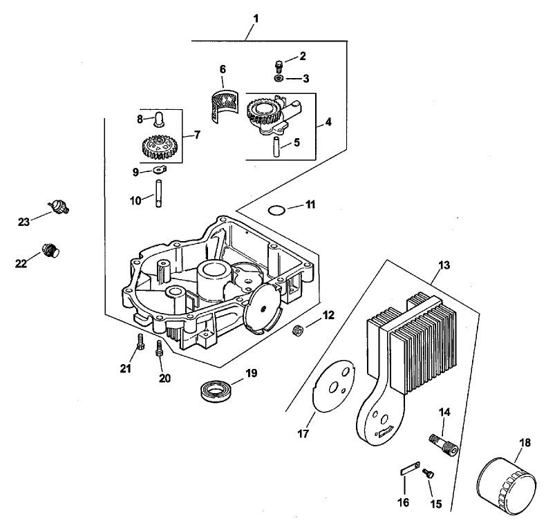 Oil Pan/lubrication Assembly (cv23-75526 Kohler)