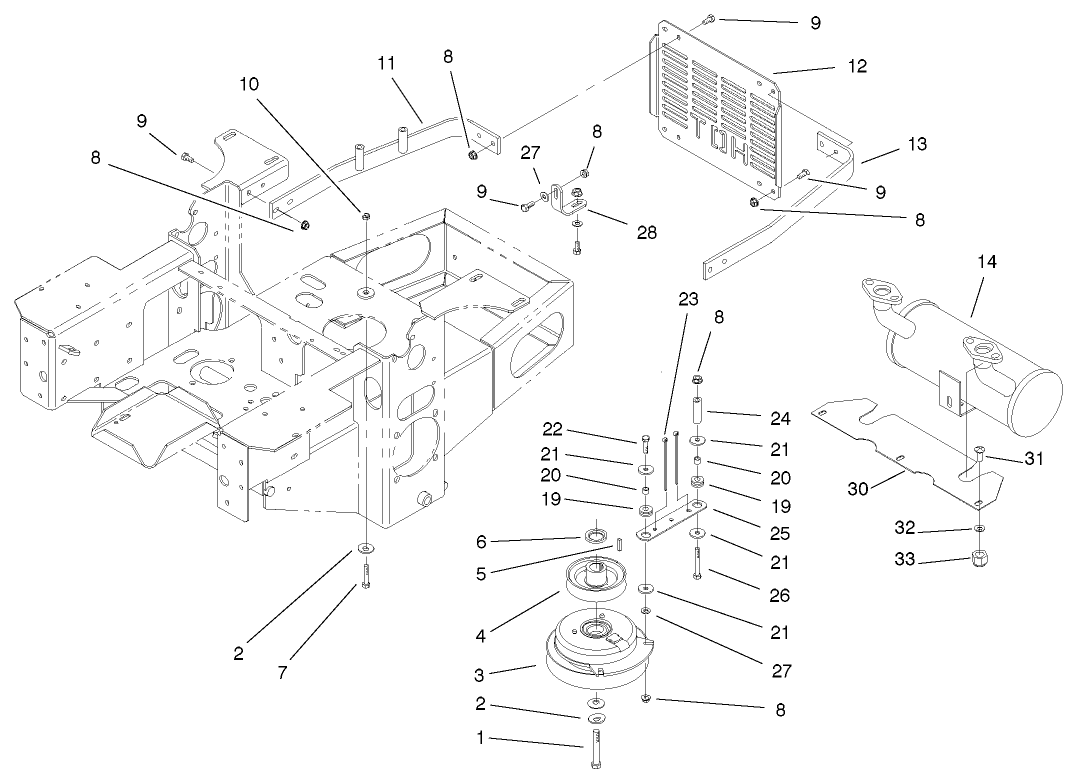 Engine And Clutch Assembly