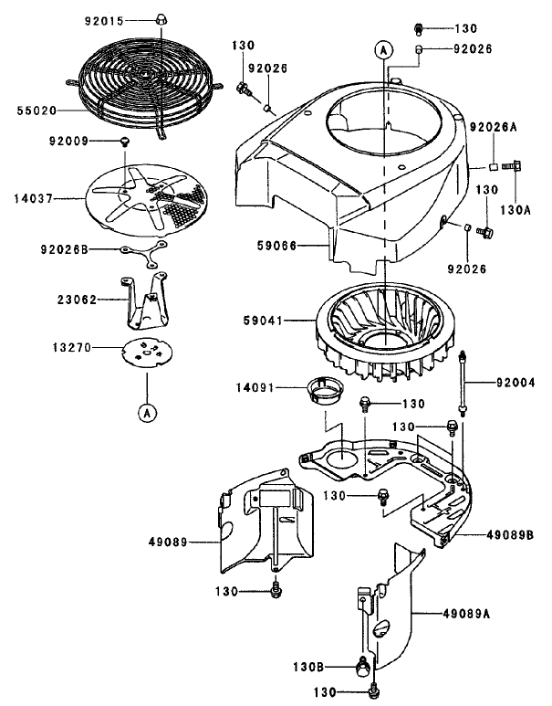 Cooling-Equipment Assembly Kawasaki Fh680v-As10
