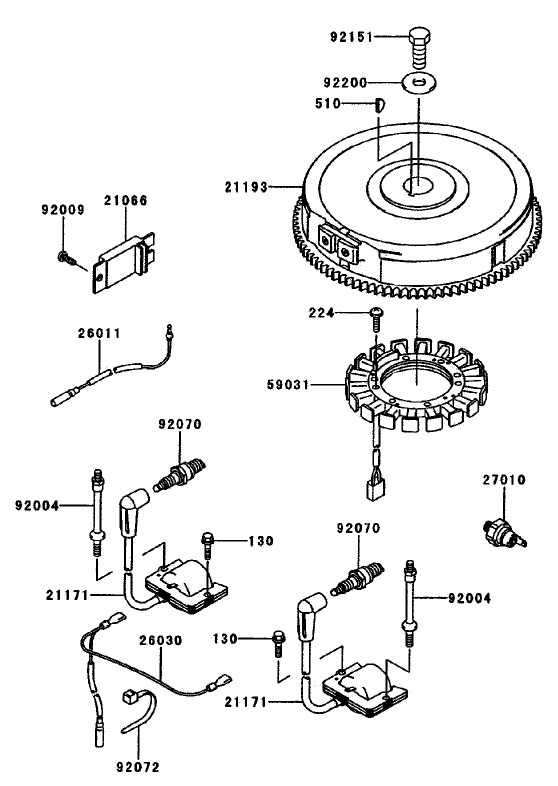 Electric-Equipment Assembly Kawasaki Fh680v-As10