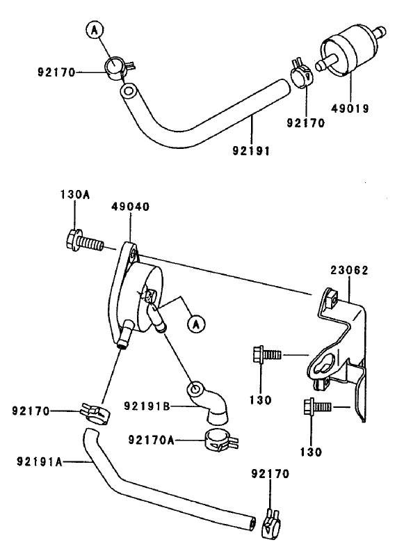 Fuel-Tank/fuel Valve Assembly Kawasaki Fh680v-As10