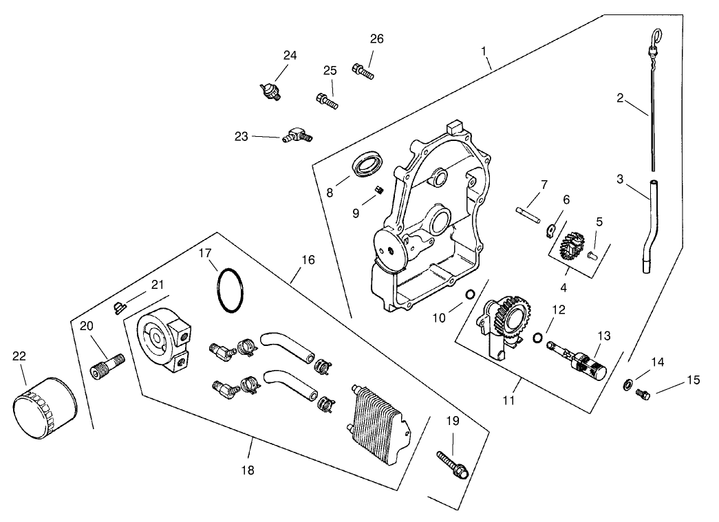 Oil Pan/lubrication Assembly (engine: Kohler Ch25s Ps-68606)