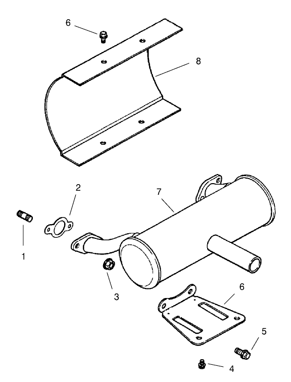 Exhaust Assembly (engine: Kohler Ch25s Ps-68606)