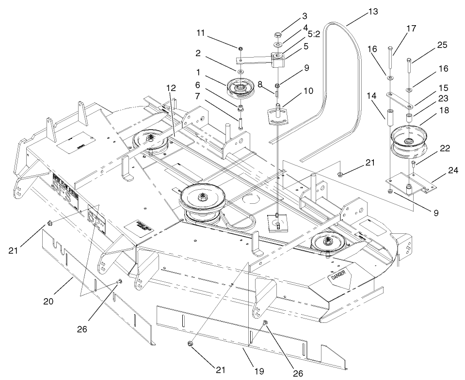 Belts And Idler Arm Assembly