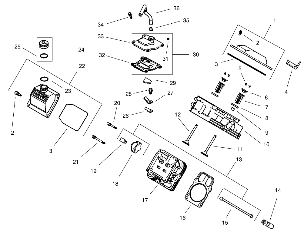 Group 4-Head/valve/breather (ch22s Ps-76513 Kohler)