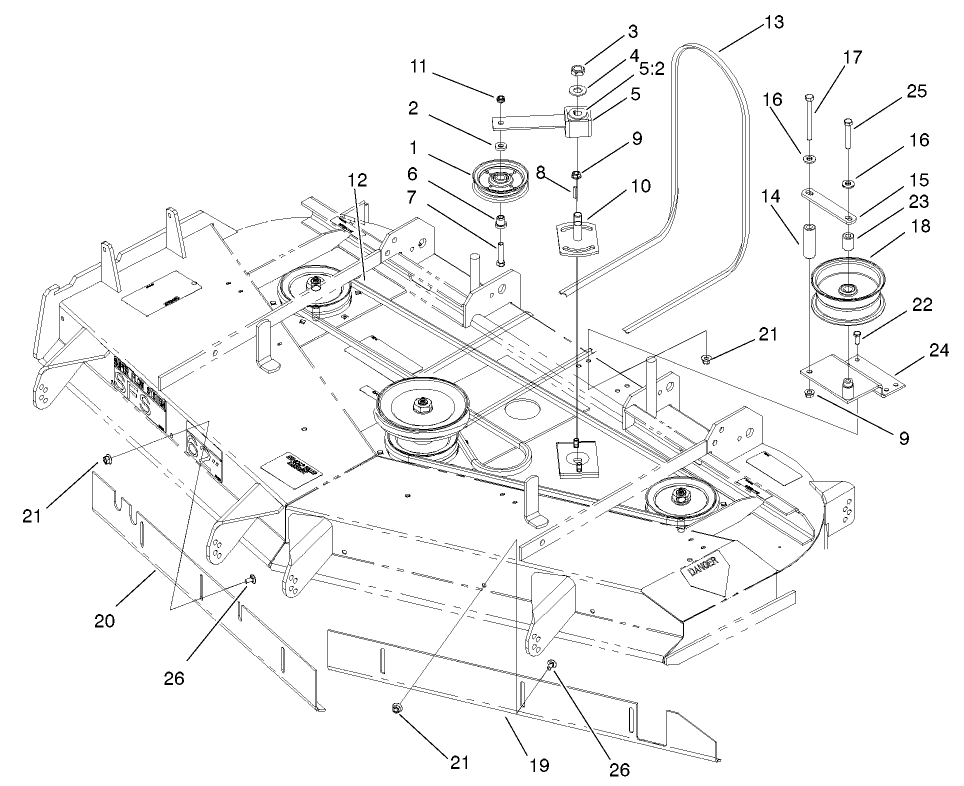 Belts And Idler Arm Assembly