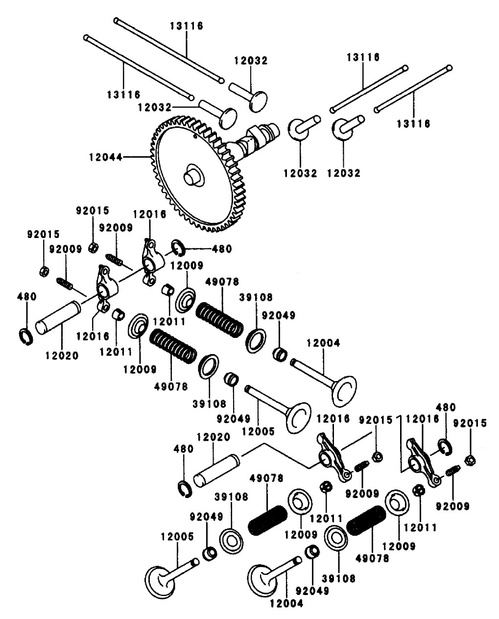 Valve/camshaft-Kawasaki Fd661d As-03