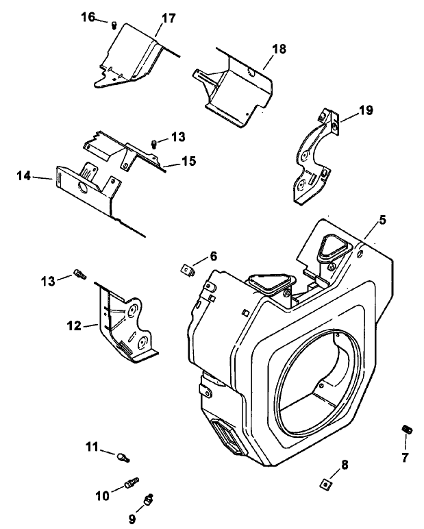 Blower Housing And Baffles Assembly (engine: Kohler Ch26s Efi Ps-78517)