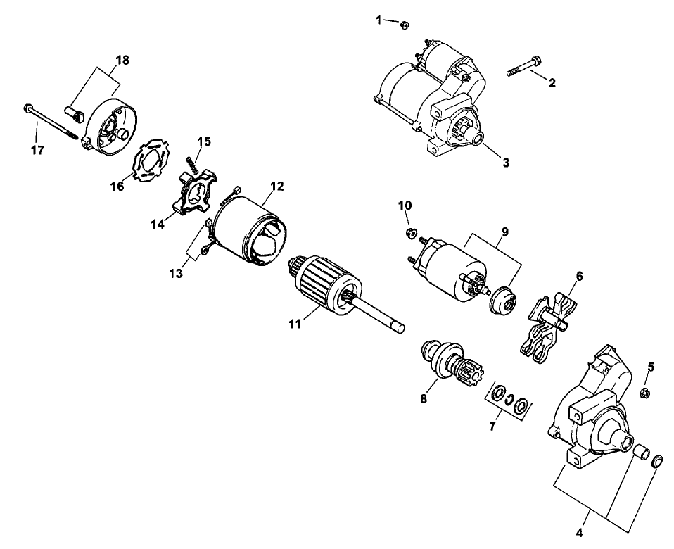 Starting System Assembly (engine: Kohler Ch26s Efi Ps-78517)