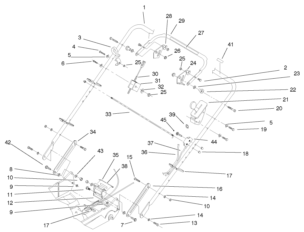 Handle And Controls Assembly