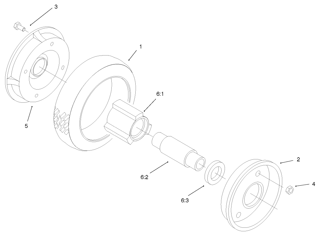 Rear Wheel And Tire Assembly No. 74-1720