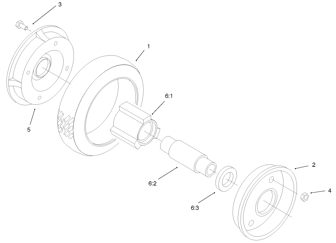 Rear Wheel And Tire Assembly No. 74-1720