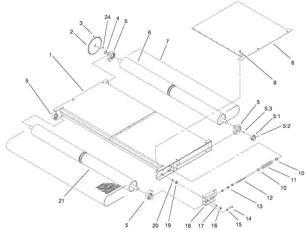 Slider Bed And Roller Assembly